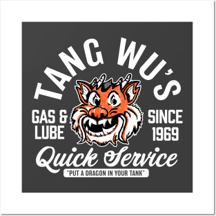 Tang Wu's Gas and Lube - Biker Style (Multicolor - Reverse) Posters and Art